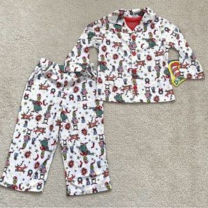 NWT Grinch Toddler Christmas PJs pajamas 2T Soft Cozy